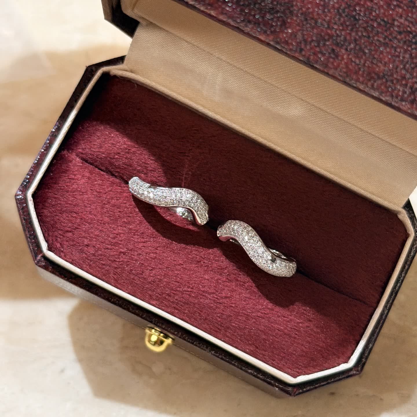 Tiffany & Co. Elsa Peretti® Diamond Wave Earrings